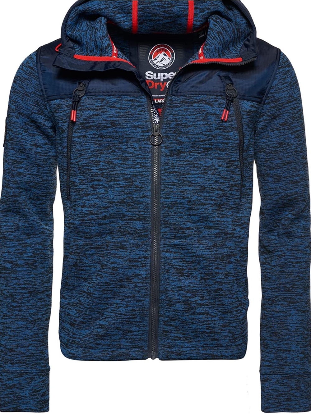 Superdry Blue Hooded Zip Jacket Men’s Large